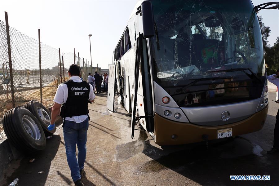 EGYPT-CAIRO-ACCIDENT-TOURIST BUS-EXPLOSION