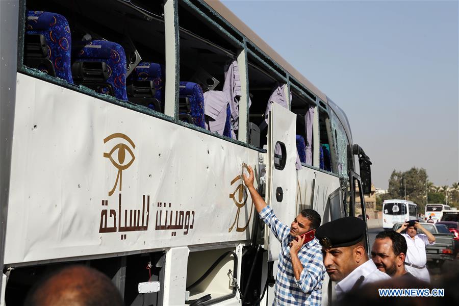 EGYPT-CAIRO-ACCIDENT-TOURIST BUS-EXPLOSION