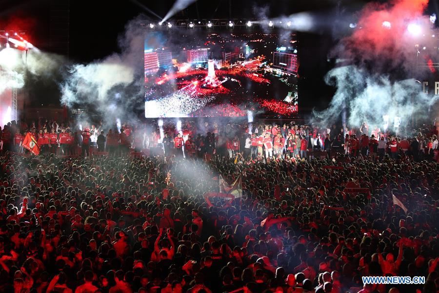 (SP)PORTUGAL-LISON-SOCCER-PORTUGUESE LEAGUE-BENFICA-CELEBRATION
