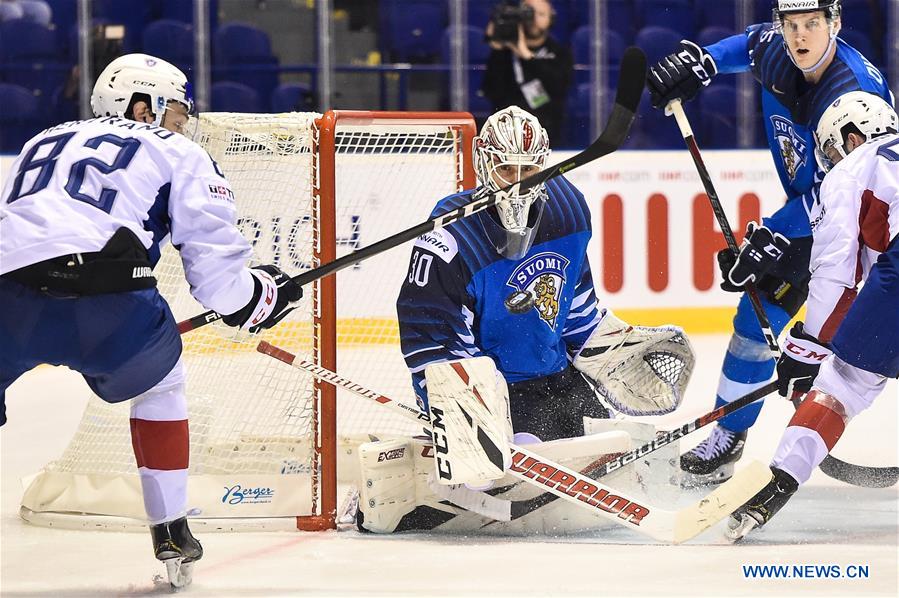 (SP)SLOVAKIA-KOSICE-ICE HOCKEY-IIHF-WORLD CHAMPIONSHIP-GROUP A-FRANCE VS FINLAND