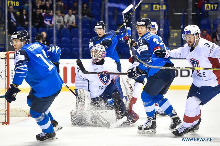 (SP)SLOVAKIA-KOSICE-ICE HOCKEY-IIHF-WORLD CHAMPIONSHIP-GROUP A-FRANCE VS FINLAND