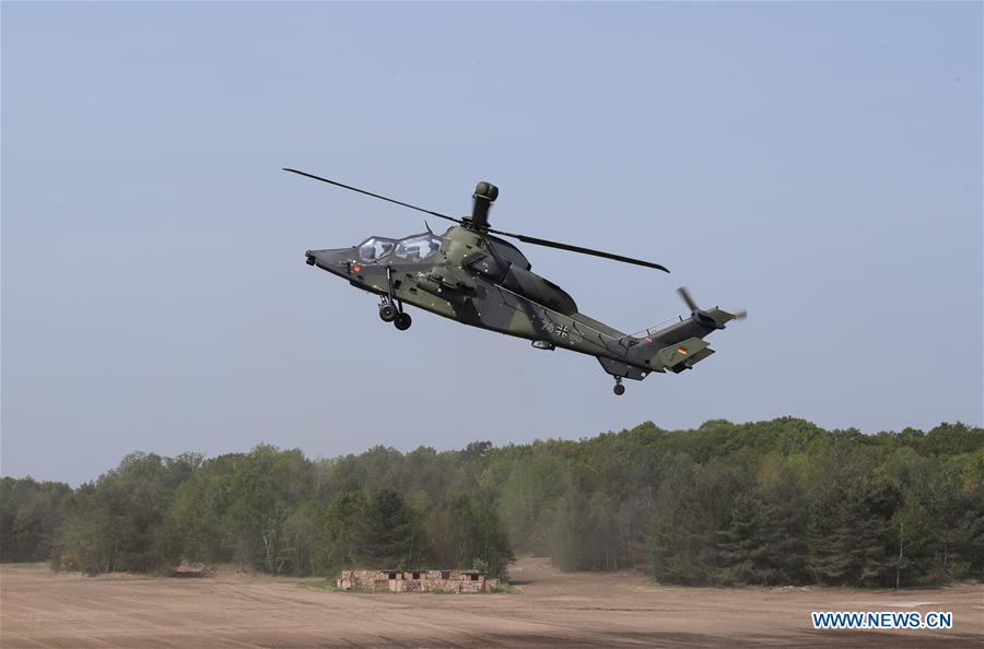 GERMANY-MUNSTER-MERKEL-NATO-RAPID REACTION FORCE-VISIT