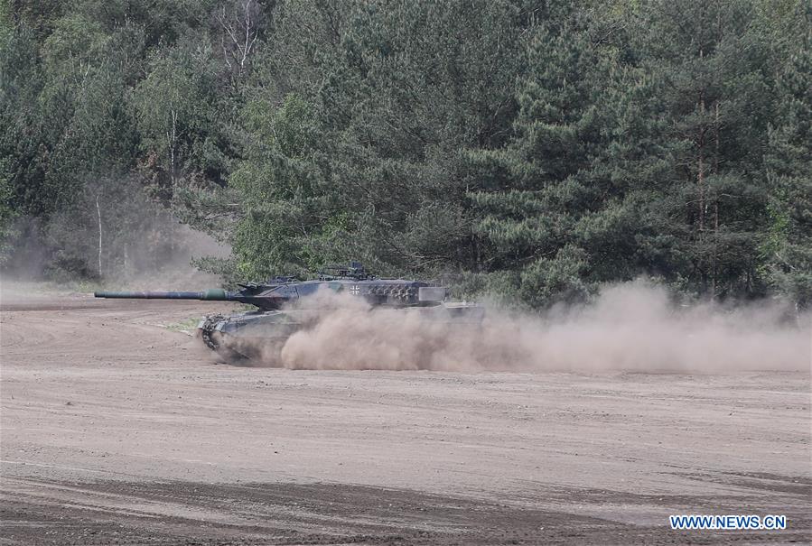 GERMANY-MUNSTER-MERKEL-NATO-RAPID REACTION FORCE-VISIT