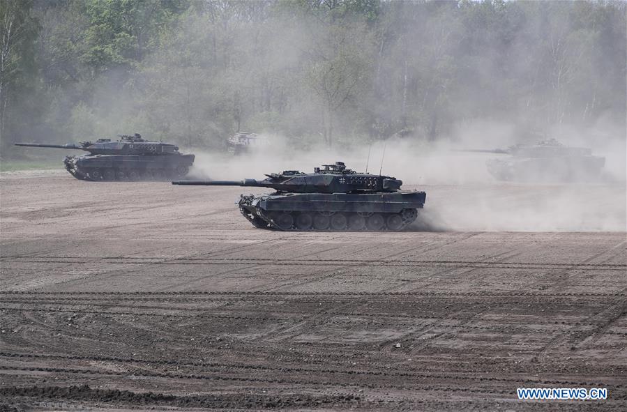 GERMANY-MUNSTER-MERKEL-NATO-RAPID REACTION FORCE-VISIT