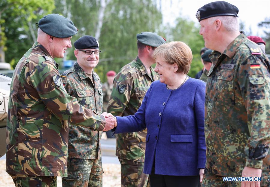 GERMANY-MUNSTER-MERKEL-NATO-RAPID RESPONSE FORCE