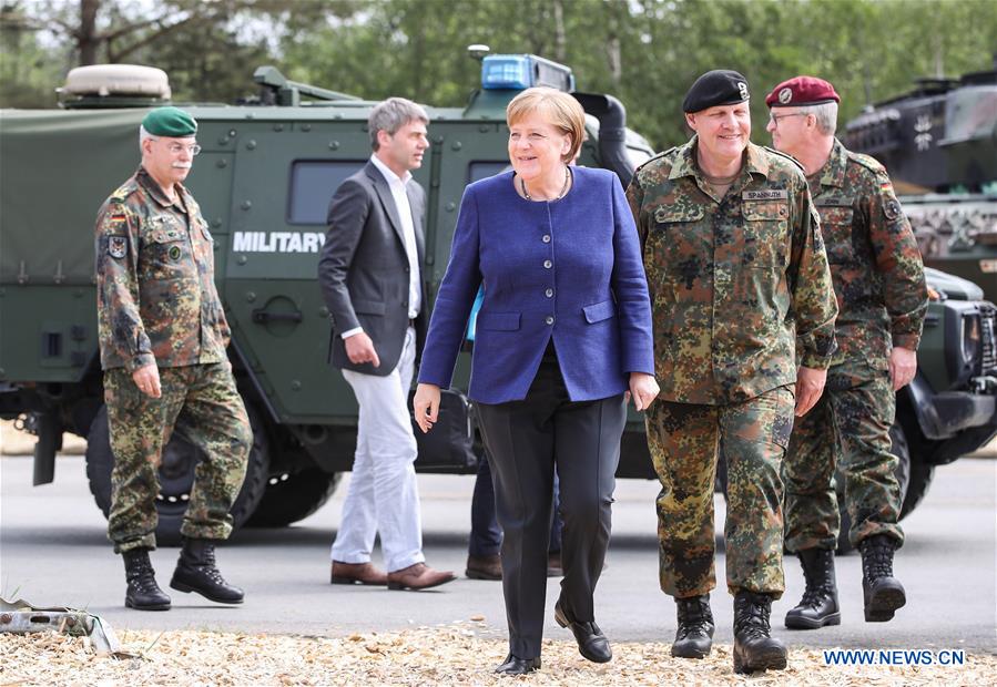 GERMANY-MUNSTER-MERKEL-NATO-RAPID RESPONSE FORCE
