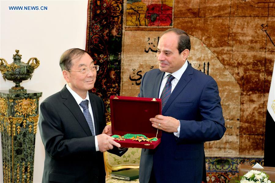 EGYPT-CAIRO-CHINESE AMBASSADOR-FIRST CLASS ORDER