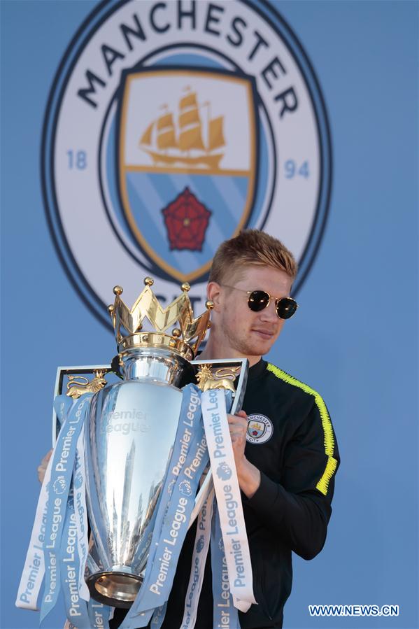 (SP)BRITAIN-MANCHESTER-ENGLISH PREMIER LEAGUE-MANCHESTER CITY CELEBRATIONS 