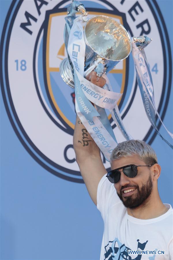 (SP)BRITAIN-MANCHESTER-ENGLISH PREMIER LEAGUE-MANCHESTER CITY CELEBRATIONS 