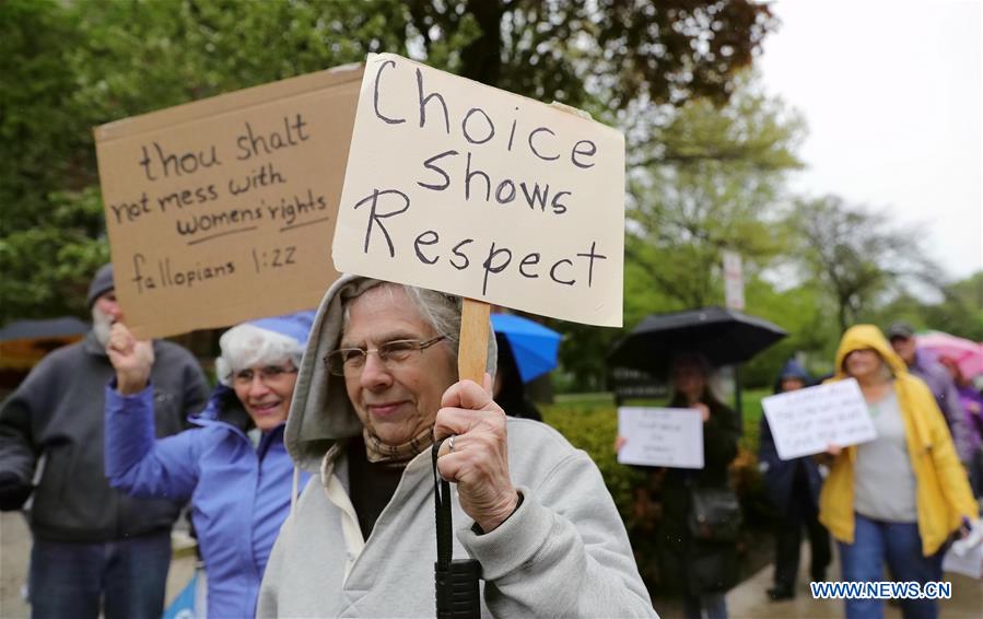 U.S.-ILLINOIS-EVANSTON-ABORTION BAN-PROTEST