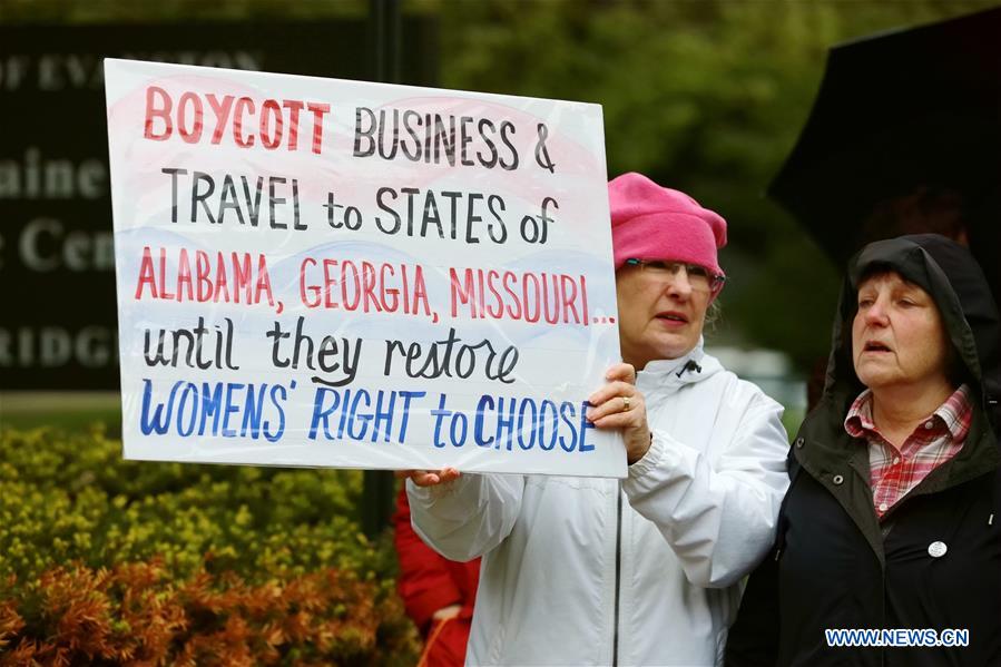 U.S.-ILLINOIS-EVANSTON-ABORTION BAN-PROTEST