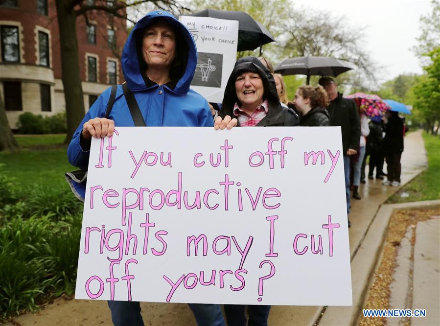 U.S.-ILLINOIS-EVANSTON-ABORTION BAN-PROTEST