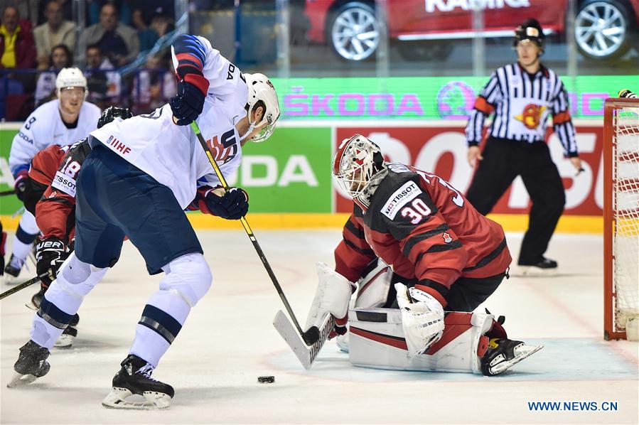 (SP)SLOVAKIA-KOSICE-ICE HOCKEY-IIHF-WORLD CHAMPIONSHIP-GROUP A-CAN VS USA