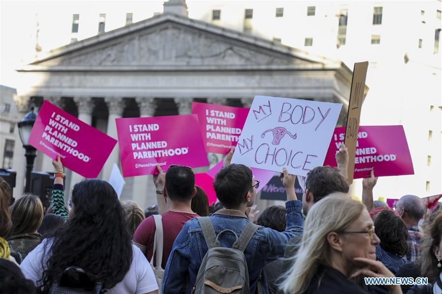 U.S.-NEW YORK-ABORTION RIGHTS-PROTEST