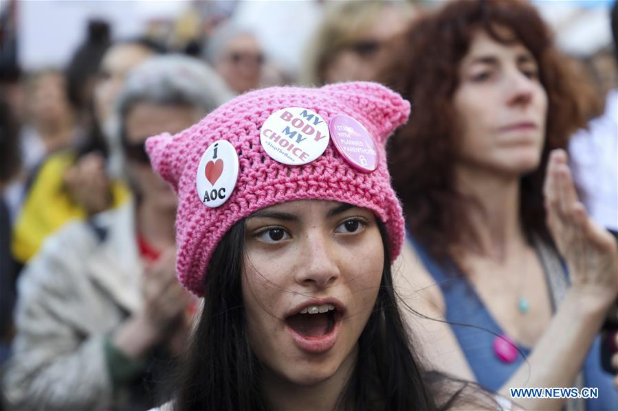 U.S.-NEW YORK-ABORTION RIGHTS-PROTEST