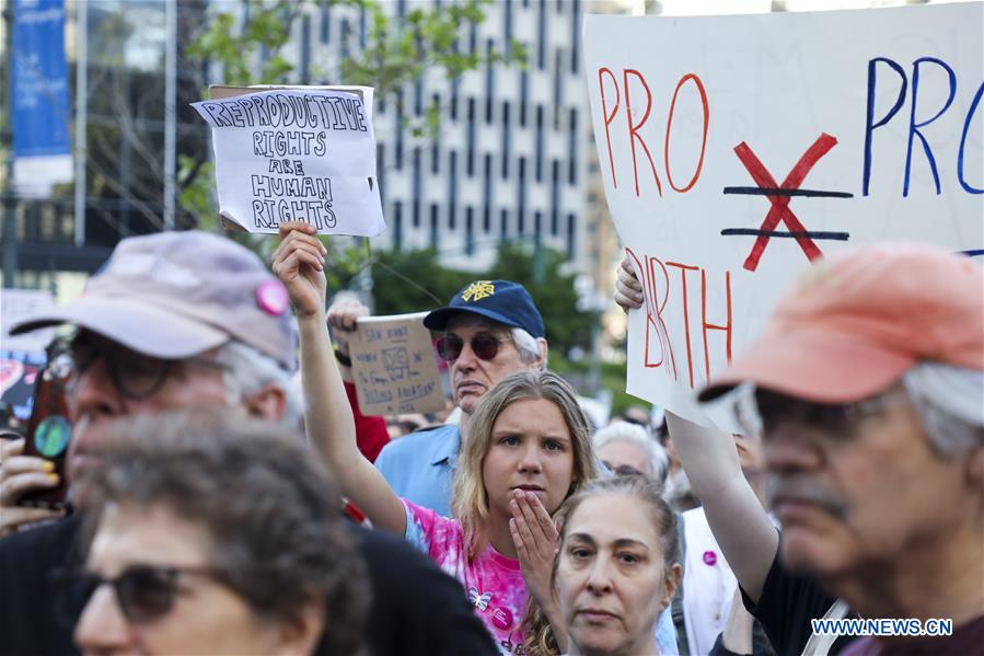 U.S.-NEW YORK-ABORTION RIGHTS-PROTEST