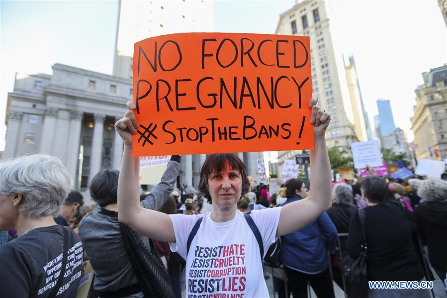 U.S.-NEW YORK-ABORTION RIGHTS-PROTEST