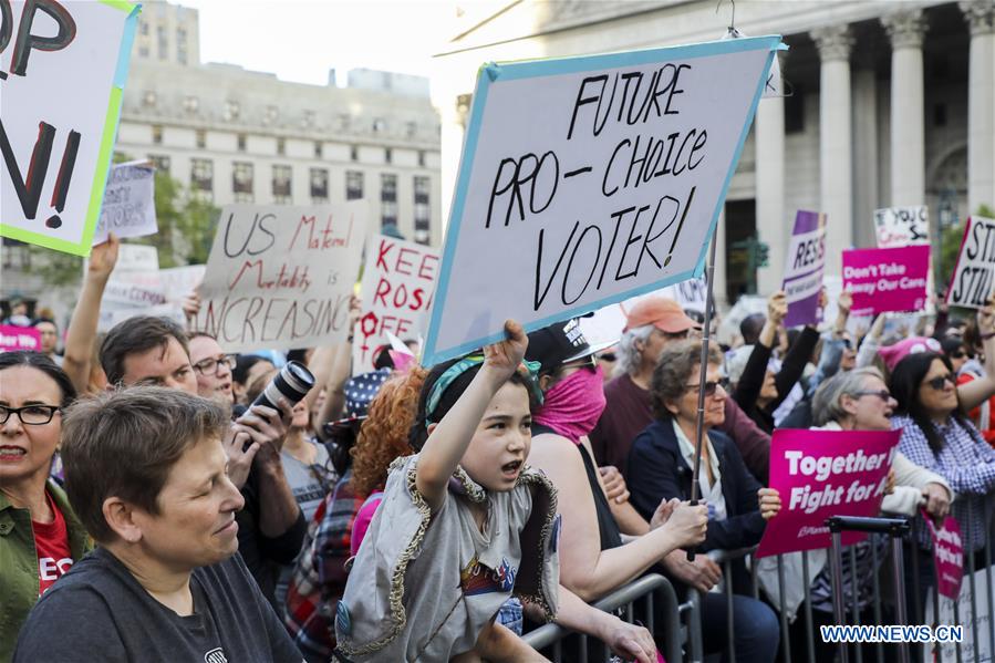 U.S.-NEW YORK-ABORTION RIGHTS-PROTEST