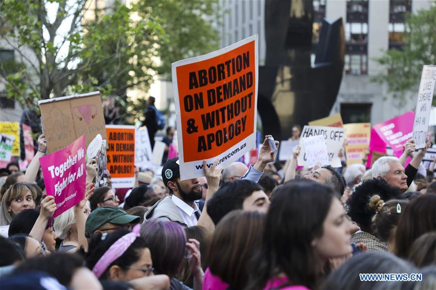 U.S.-NEW YORK-ABORTION RIGHTS-PROTEST