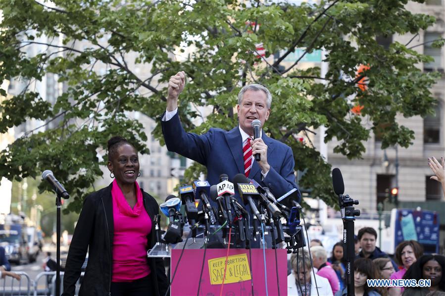 U.S.-NEW YORK-ABORTION RIGHTS-PROTEST