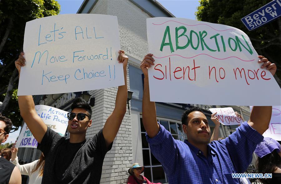 U.S.-LOS ANGELES-ABORTION BAN-PROTEST