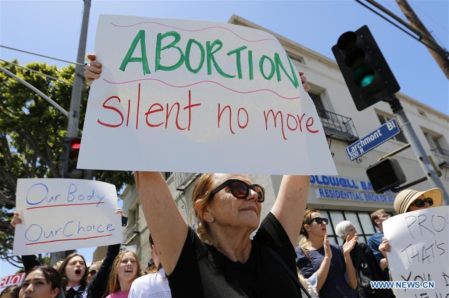 U.S.-LOS ANGELES-ABORTION BAN-PROTEST