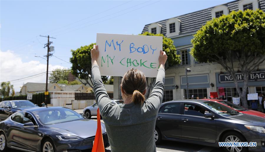 U.S.-LOS ANGELES-ABORTION BAN-PROTEST