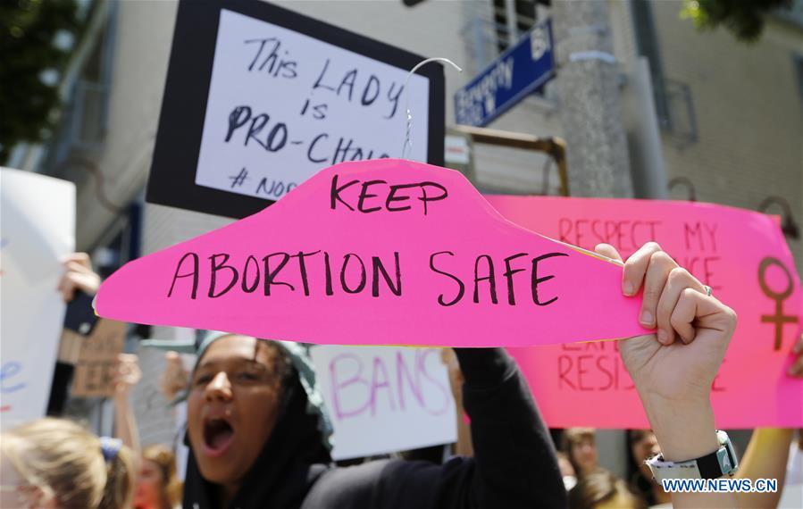 U.S.-LOS ANGELES-ABORTION BAN-PROTEST