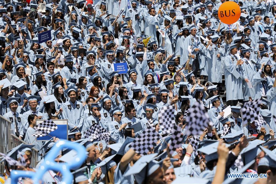 U.S.-NEW YORK-COLUMBIA UNIVERSITY-COMMENCEMENT CEREMONY