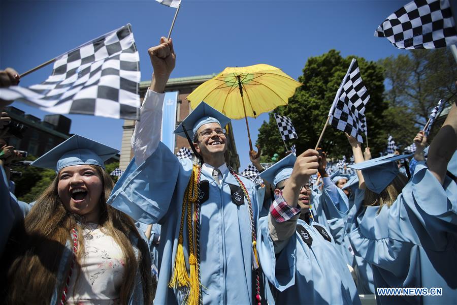 Graduate Students Attend Columbia University Commencement Ceremony In New York U S Xinhua graduate-students-attend-columbia-university-commencement-ceremony-in-new-york-u-s-xinhua