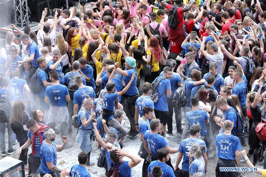 CROATIA-ZADAR-SCHOOL CRAZY DAY