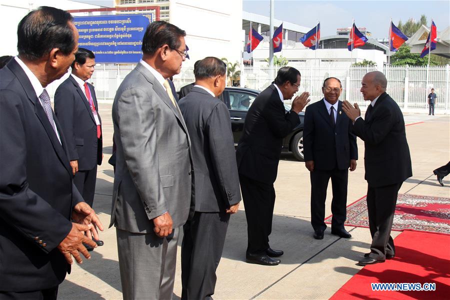 CAMBODIA-PHNOM PENH-CAMBODIAN KING-FRANCE-CELEBRATION