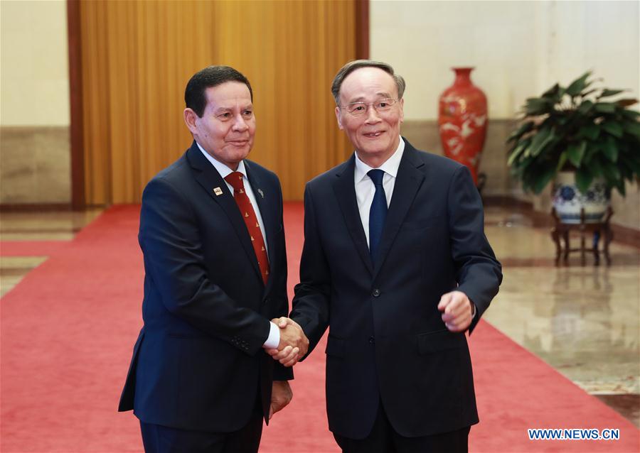 CHINA-BEIJING-WANG QISHAN-BRAZIL-VP-TALKS-COSBAN-MEETING (CN)