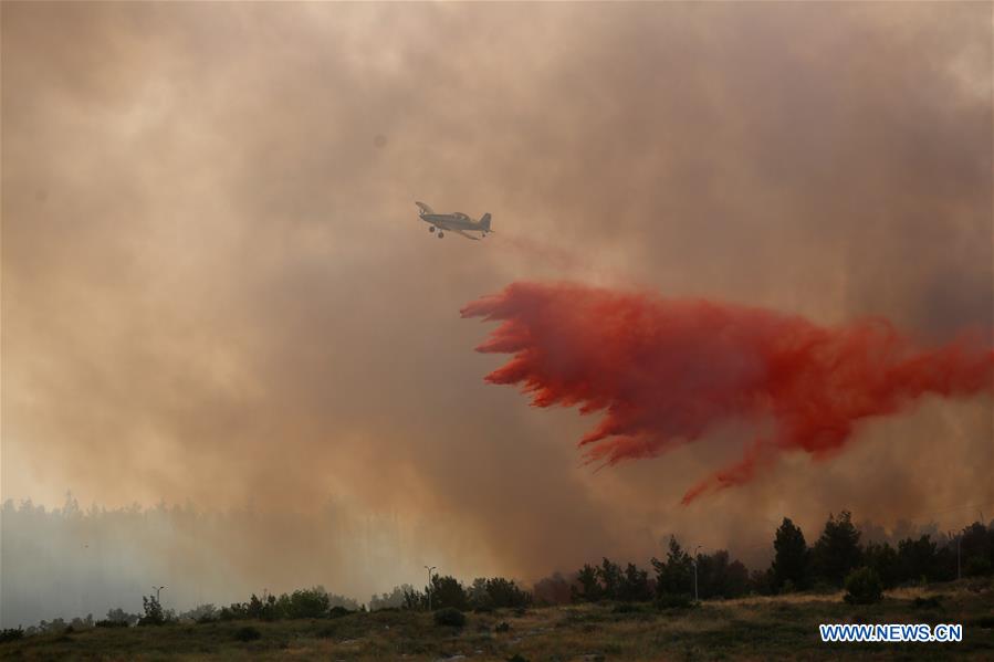 MIDEAST-MODI'IN-FIRE