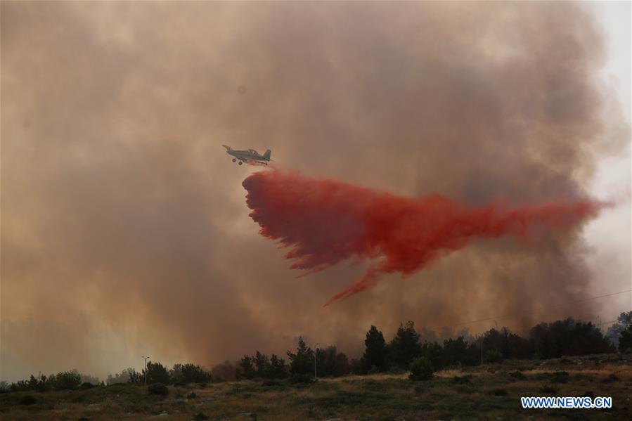 MIDEAST-MODI'IN-FIRE