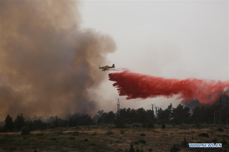 MIDEAST-MODI'IN-FIRE