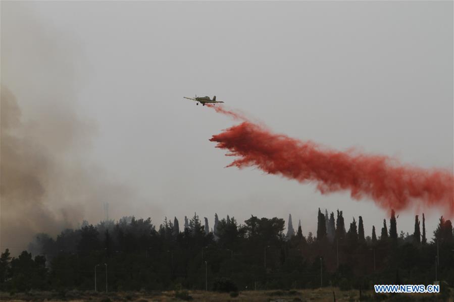 MIDEAST-MODI'IN-FIRE