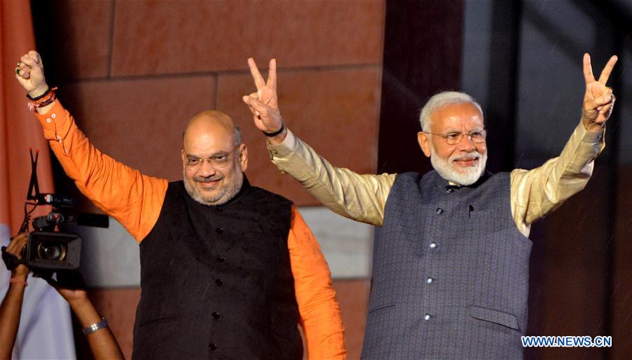 INDIA-NEW DELHI-GENERAL ELECTIONS-BJP-WINNING