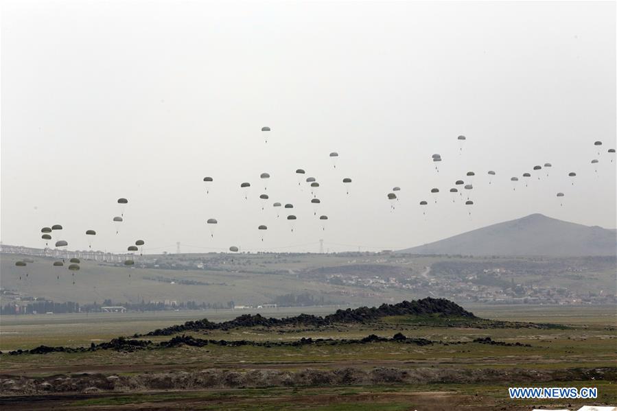 TURKEY-KEYSERI-MILITARY DRILL