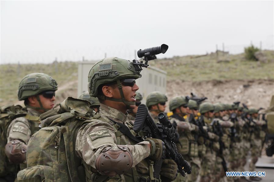 TURKEY-KEYSERI-MILITARY DRILL