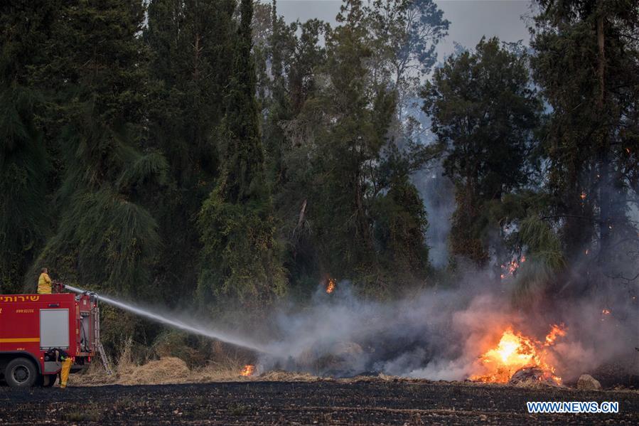 ISRAEL-KIBBUTZ HAREL-FOREST FIRE