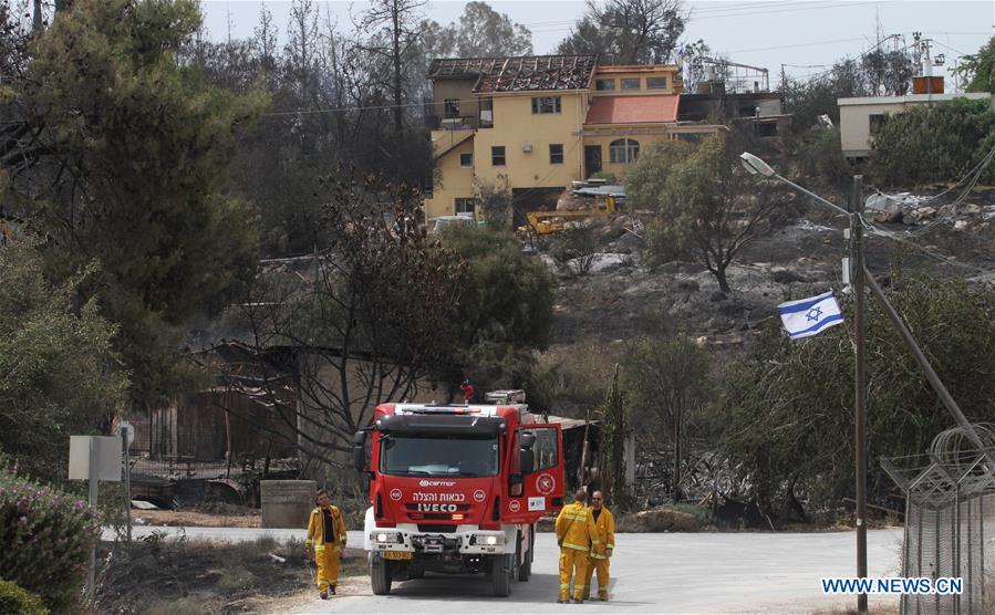 ISRAEL-MEVO MODI'IM-FIRE-DAMAGE