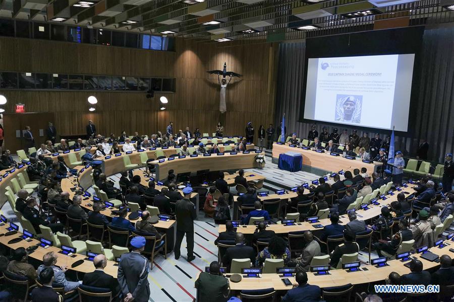 UN-PEACEKEEPING-DIAGNE MEDAL-AWARD CEREMONY