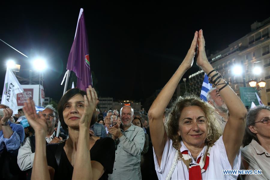 GREECE-ATHENS-TSIPRAS-PRE-ELECTION-RALLY