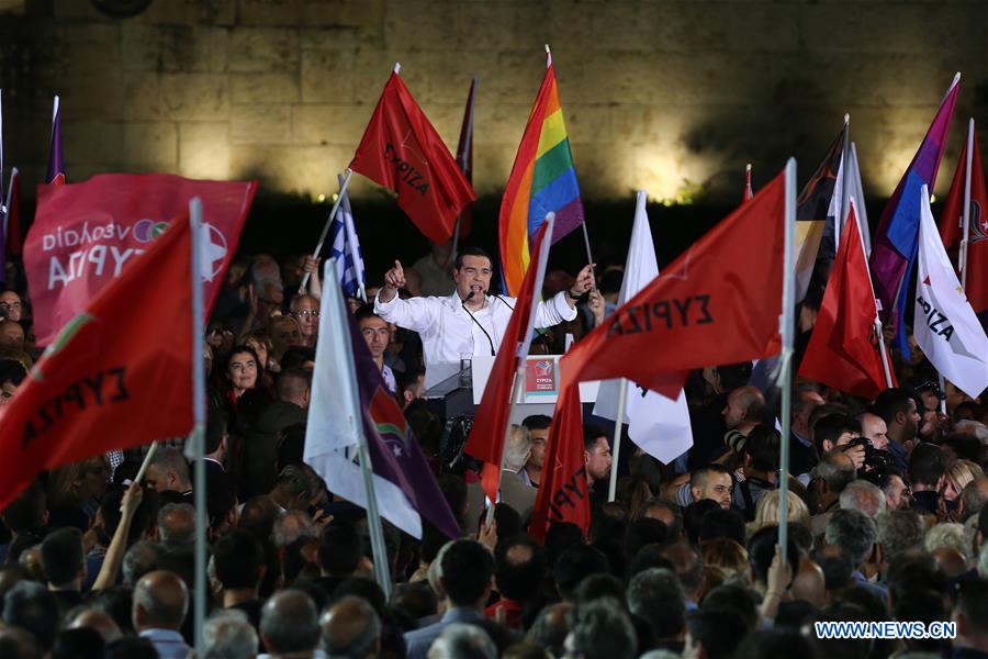 GREECE-ATHENS-TSIPRAS-PRE-ELECTION-RALLY