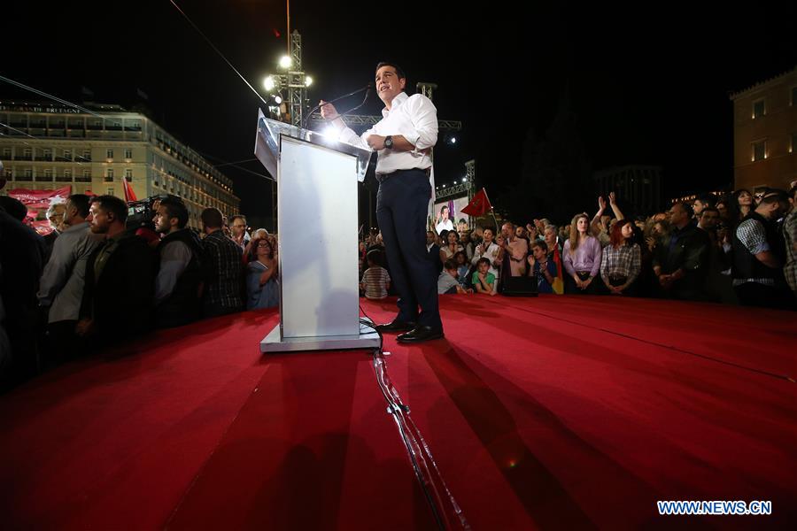 GREECE-ATHENS-TSIPRAS-PRE-ELECTION-RALLY