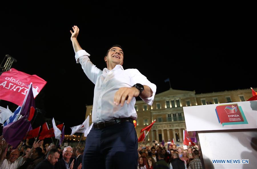 GREECE-ATHENS-TSIPRAS-PRE-ELECTION-RALLY