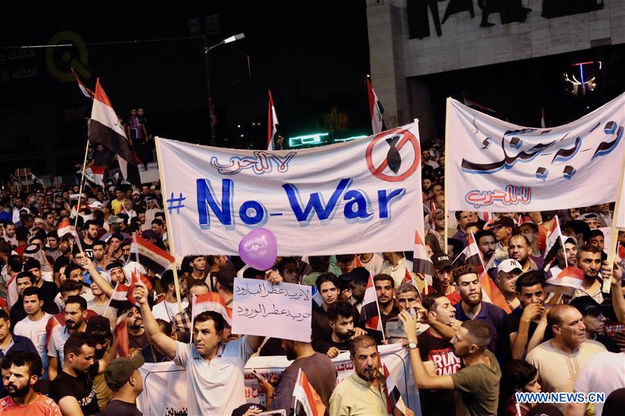 IRAQ-BAGHDAD-ANTI-WAR PROTEST