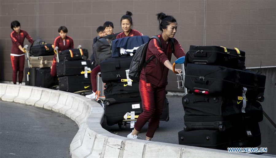 (SP)FRANCE-PARIS-FIFA WOMEN'S WORLD CUP-TEAM CHINA-ARRIVAL