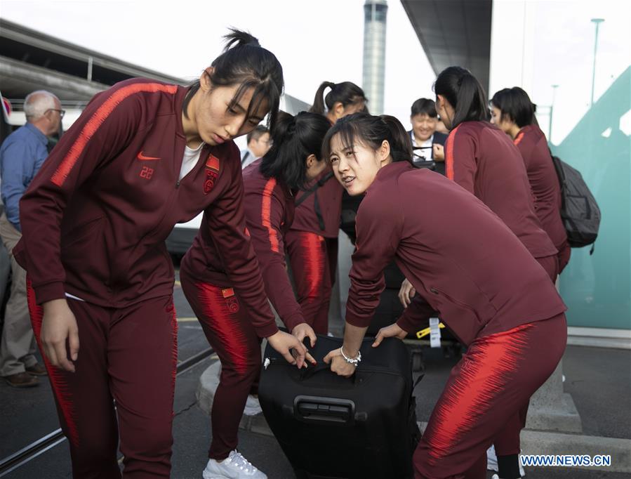 (SP)FRANCE-PARIS-FIFA WOMEN'S WORLD CUP-TEAM CHINA-ARRIVAL
